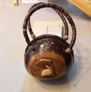 Coconut hawaiian purse